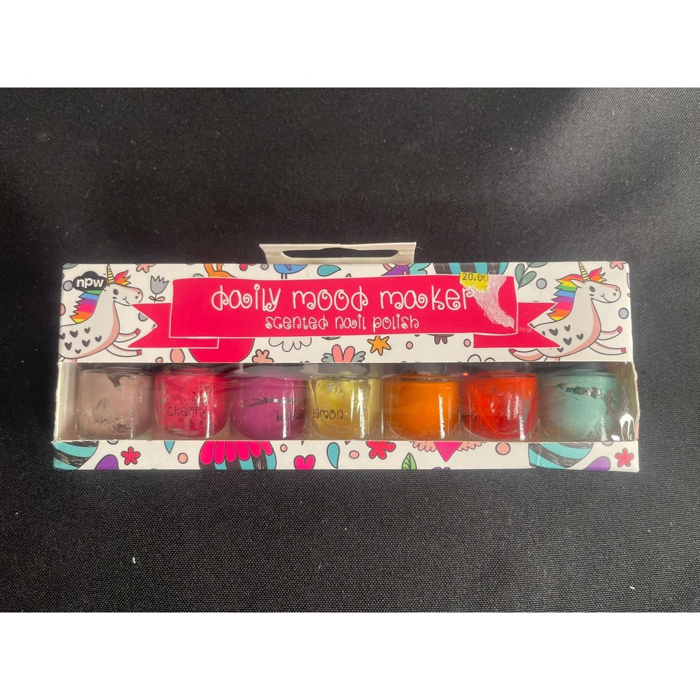 NPW‎ Daily Mood Maker Scented Nail Polish Set 7 Bottles Unicorn Fruity K30259